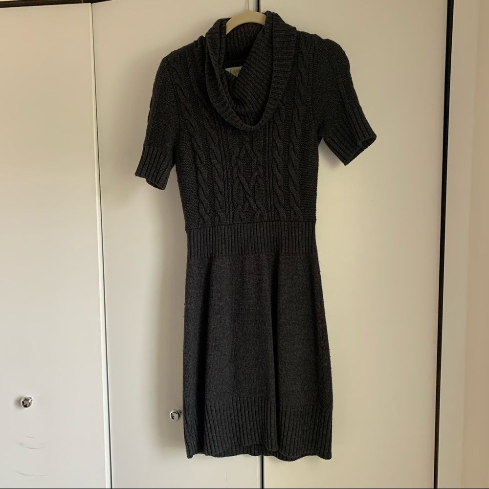 LOFT cowl neck sweater dress